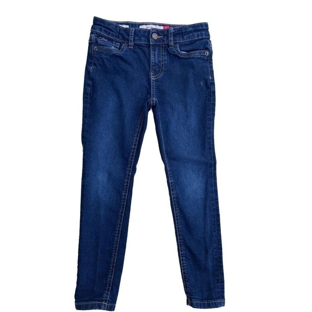 Lucky Brand‎ Zoe Skinny Jeans Girls 6X Dark Wash Excellent Stretch Denim
